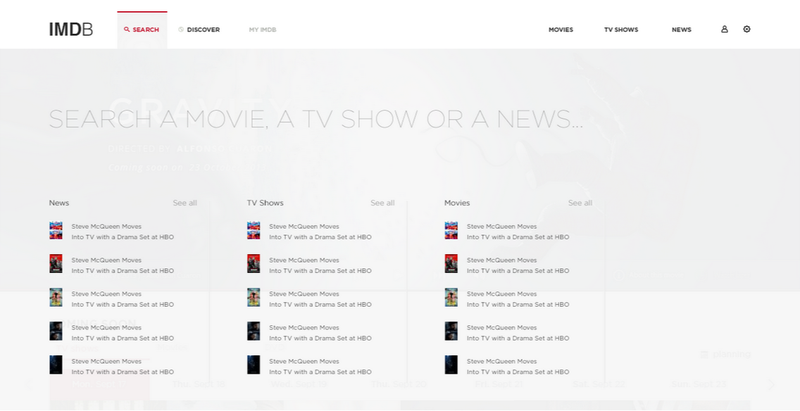 Illustration for article titled This Beautiful IMDb Redesign Concept Is Long Overdue